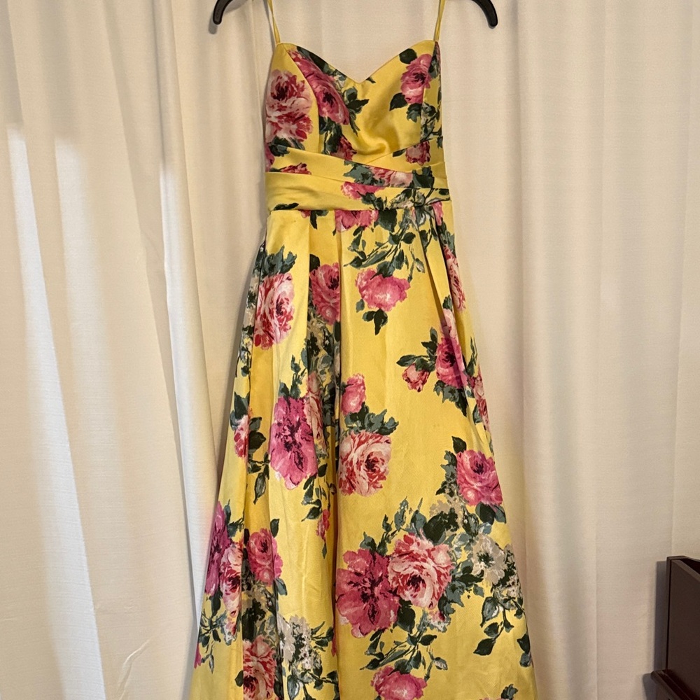 Floral Yellow Dress